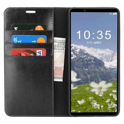 For Sony Xperia 1 VII Case Crazy Horse Texture Split Leather Wallet Phone Cover