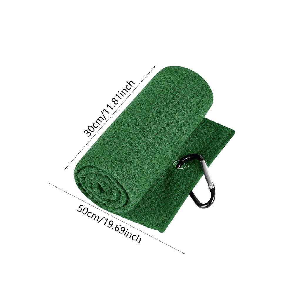 Golfhandtuch weich mit Clip Wasseraufnahme für Golfliebhaber klein Mikrofaser