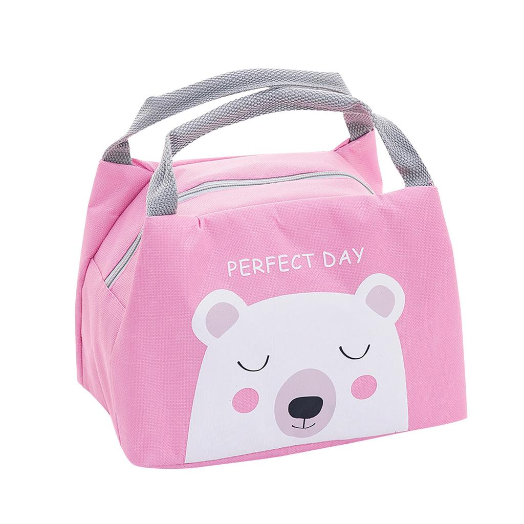 Fashion Portable Cartoon Lunch Food Fresh Pouch Picnic Drink Cold Handbag