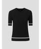 BEANPOLE GOLF [B_Under] Women'S Ribbed Mix Short Sleeve Pullover - Black