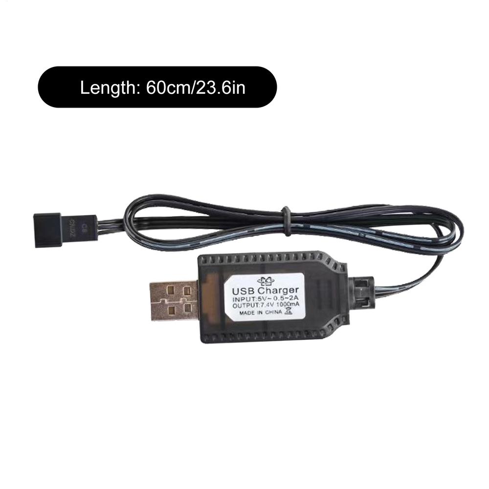USB Lithium Battery Charger 7.4V 1000mA Fast Charging Cable RC Airplane Lithium Battery SM-2P SM-3P SM-4P Drone Battery Charge