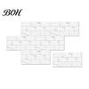 Waterproof Wall Stickers for Kitchen 6Pcs Marble Pattern Peel And Stick Backsplash, Brick Panels, Self Adhesive Modern Nordic Style Covering