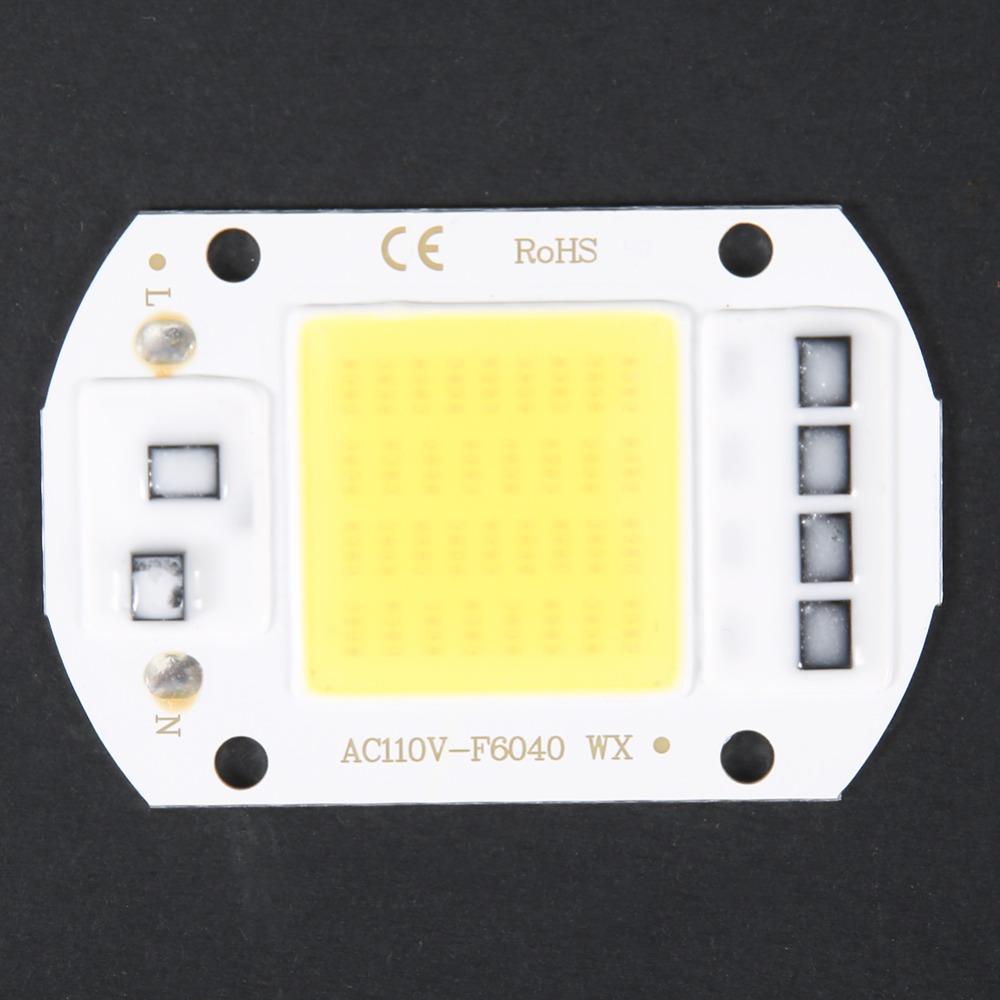 2pcs 50W COB LED Bulb AC110V Integrated Chip Light Source  For DIY Indoor Lighting