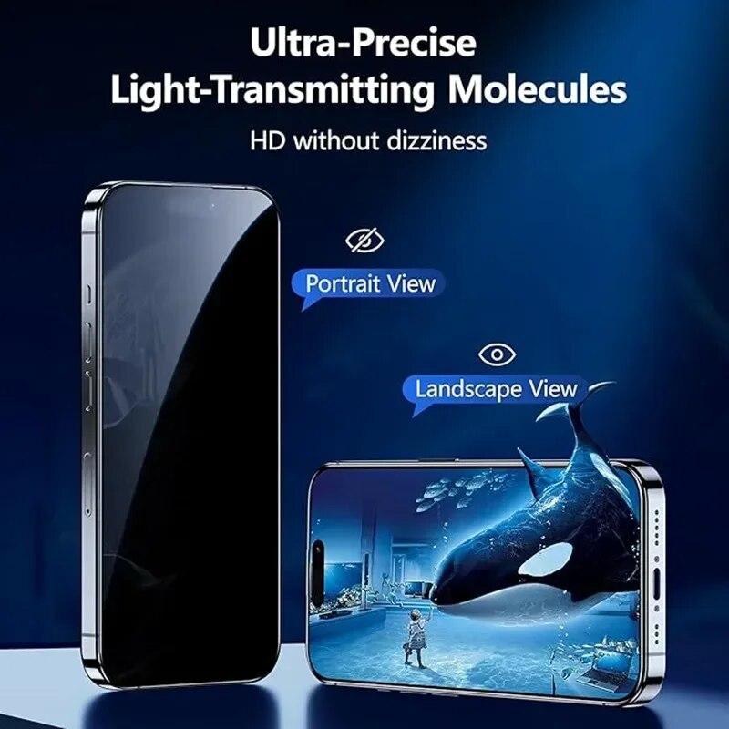 5 bucăți de protecție pentru ecran de confidențialitate pentru iPhone 14 11 12 13 15 Pro Max Mini 7 8 Plus sticlă securizată anti-spion pentru iPhone 15 X XR XS MAX