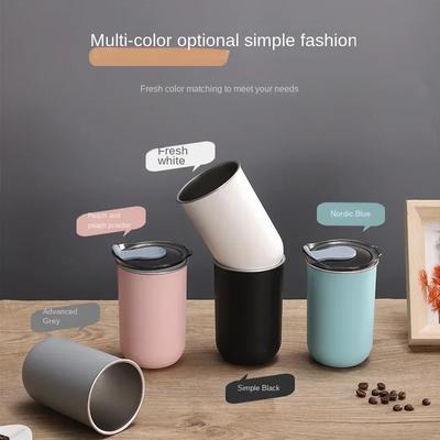 300ml Thermo-Kaffeebecher Edelstahl Eiskaffeebecher Tee Bierbecher Auslaufsichere Wasserflasche Vakuumisolierte Becher mit Deckel