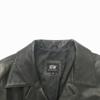 NEW TRENDS WORLD/Sheep Leather/Lamb Leather Jacket/M/Black/Polyester Lining/4 Buttons/Simple Design(USED)