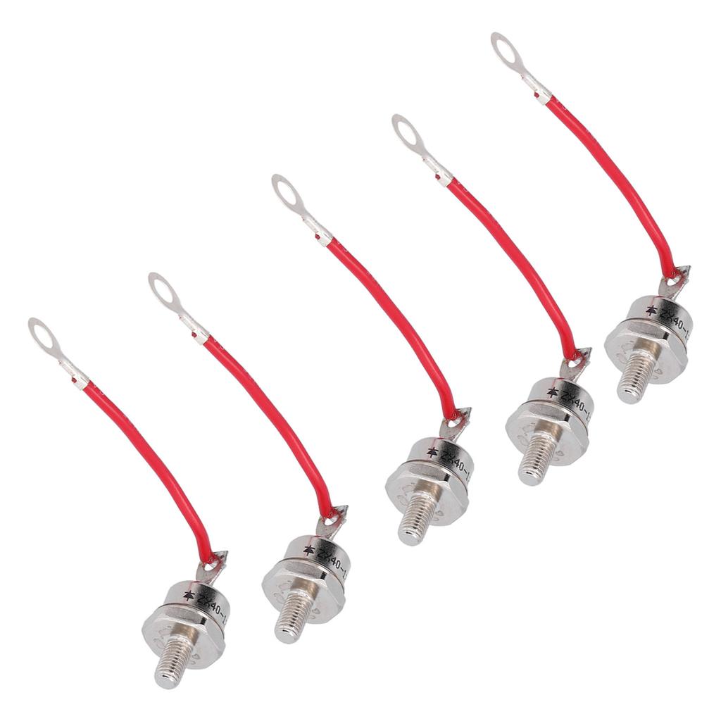 5 Pcs Rectifier Diode 1200V 40A Heat Dissipation Forward Silicon Power Rectifier Diode ZX40‑12
