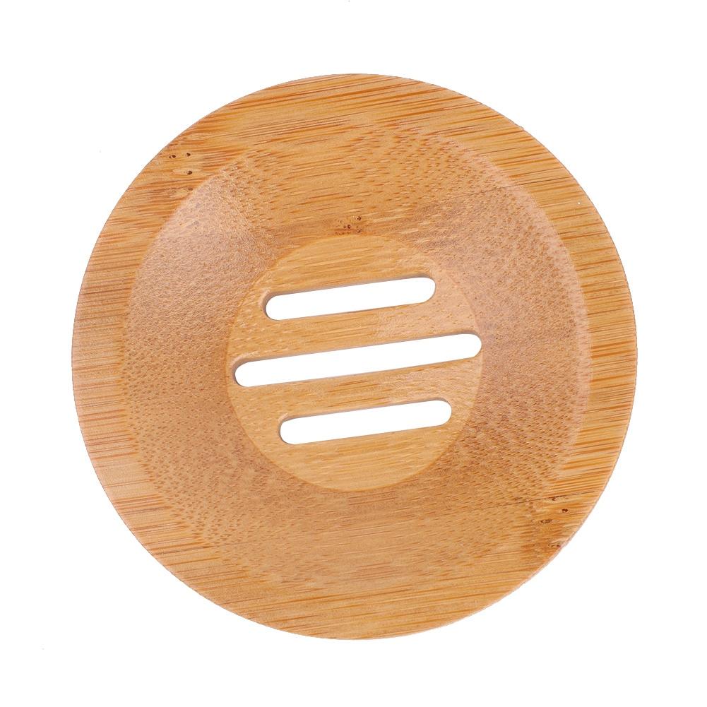 

Wooden Soap Box, Bamboo Soap Dish, Soap Tray, Mold Proof Drain Health Bamboo Box(Round)