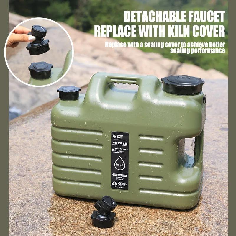 11L Tragbarer Wasserbehälter fürs Auto, großer Wasserbeutel fürs Campen mit abnehmbarem Wasserhahn, kein Auslaufen, für Camping, Angeln, Picknick