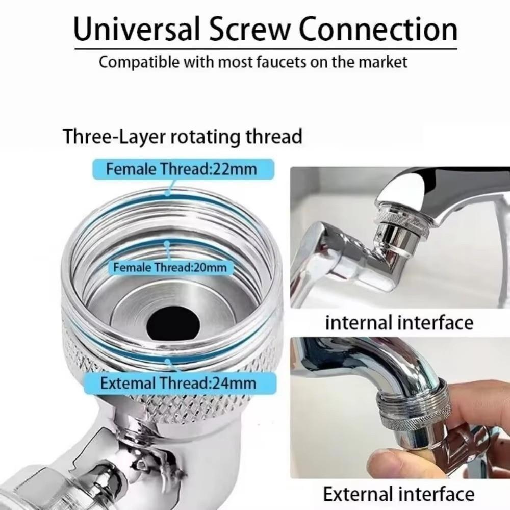 1080 Degree Swivel Faucet Extender Sprayer Head 2 Mode Faucet Spray Head Filter  Bathroom