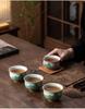 Ru Kiln Crackle Ceramic Tea Tasting Cup – Large Personal Use Kung Fu Tea Set