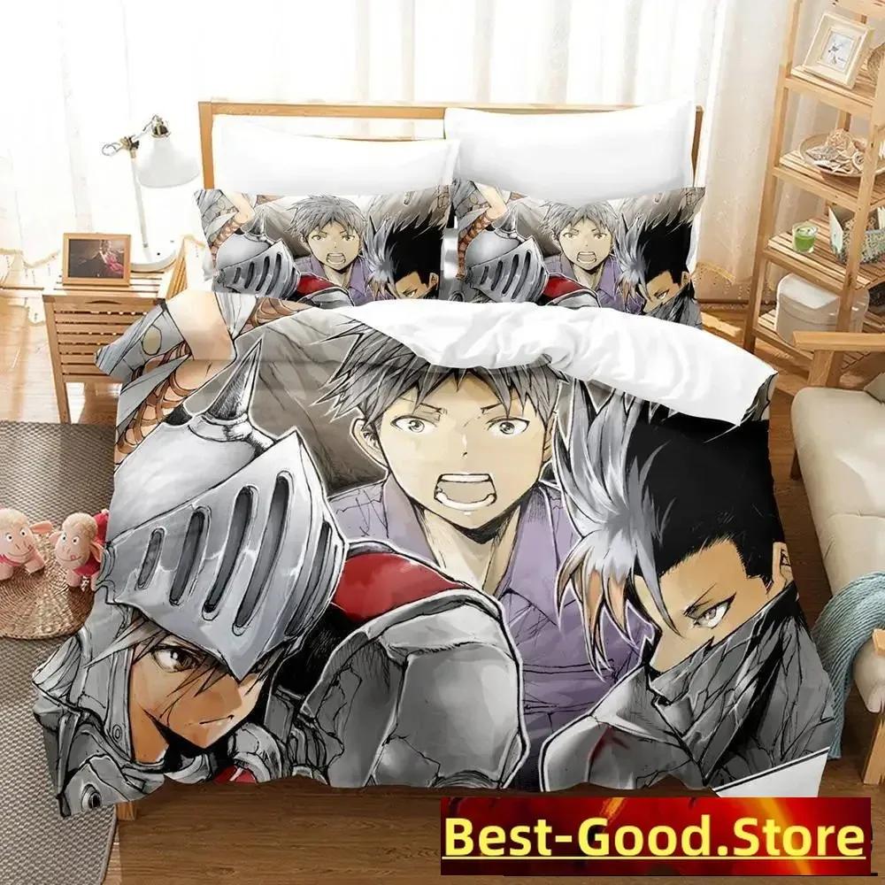 Fashion Handyman Saitou In Another World Bedding Set Cartoon 3D Print Anime Three-Piece Set Adult Kid Bedroom Duvet Cover Sets