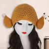 Chicken Leg Hat Highly Elastic Knitted Windproof Thermal Cap for Winter Fun