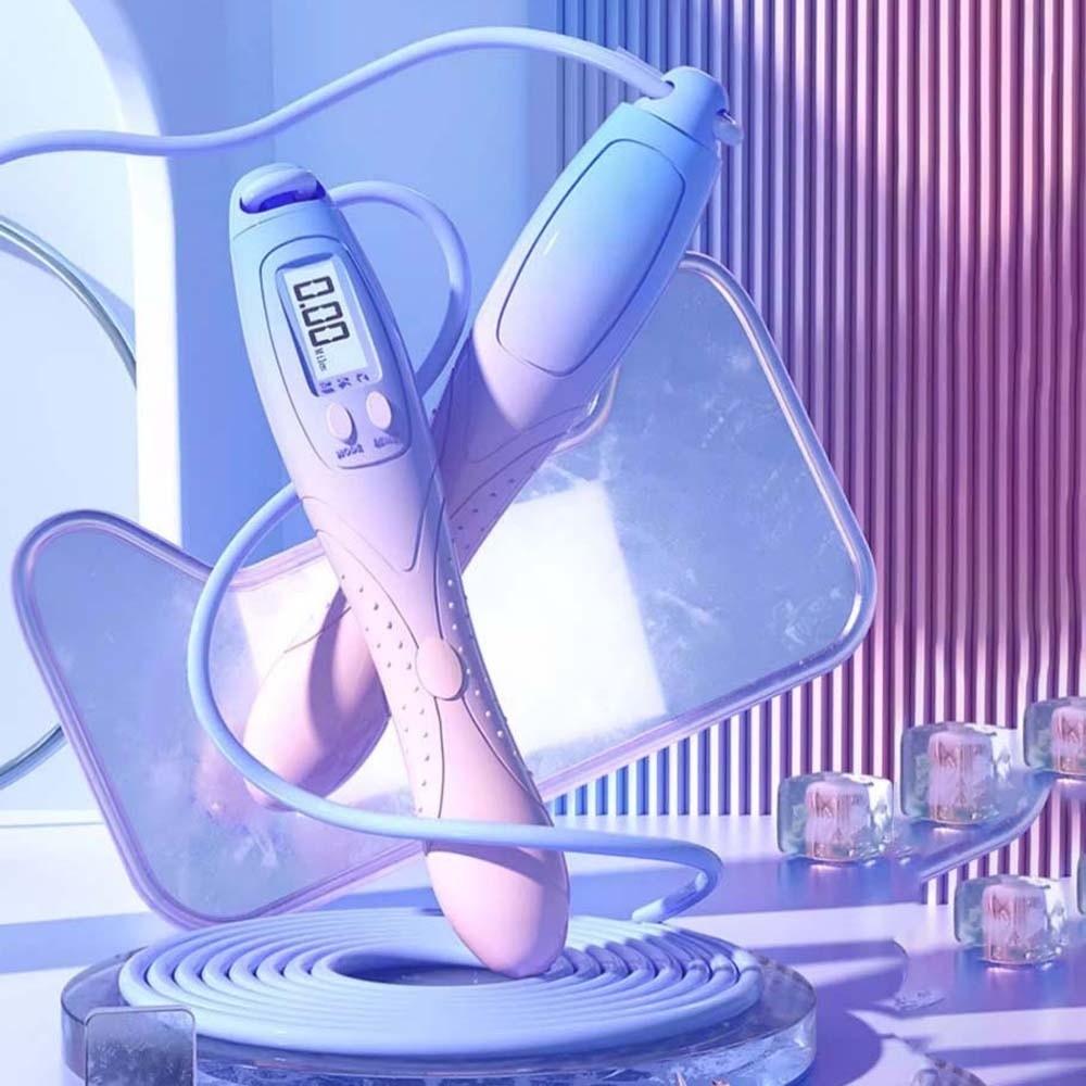 Non-slip Handle Jump Rope with Counter 2.8M Length Fitness Jump Rope Counting Rope Skipping  Kids