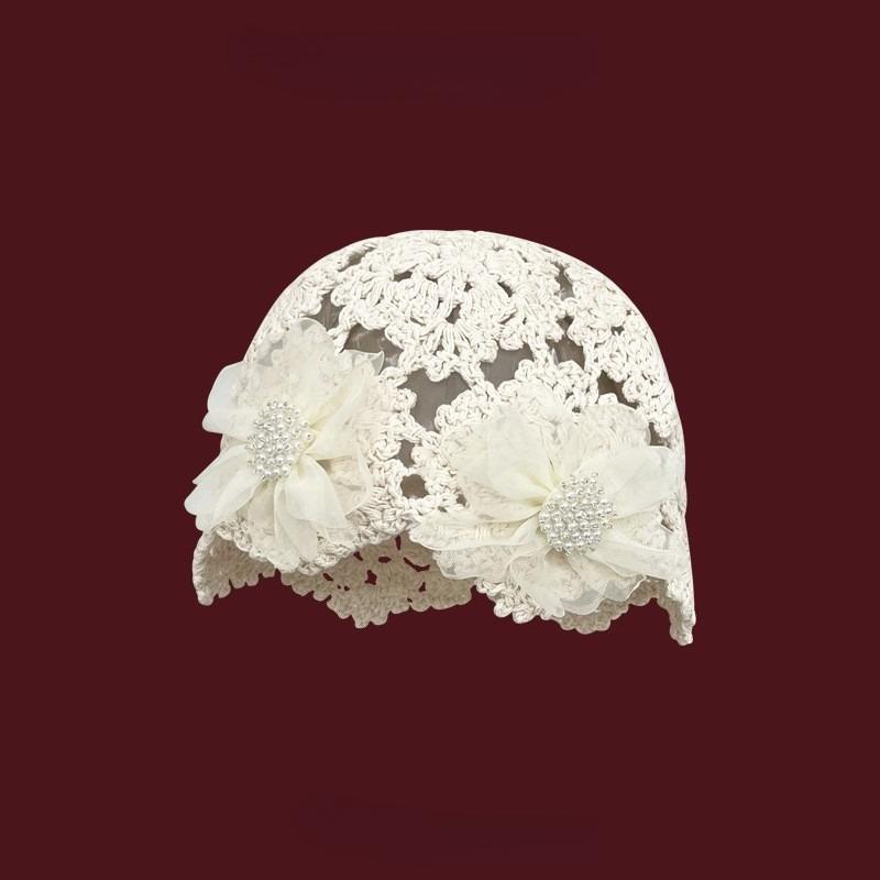 1Pc LaceCrochetVintageKnittedHat,vintageDressing,photography,handmadeCrochetDelicateDecoration,vintage Fashion Decoration Item
