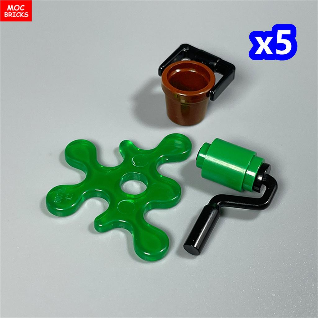 Non-Toxic Moc Bricks Painter Tool For 4Cm Figure Round Brick 1X1 Liquid Pigment 12885 Educational Building Blocks Toys Kids Gifts