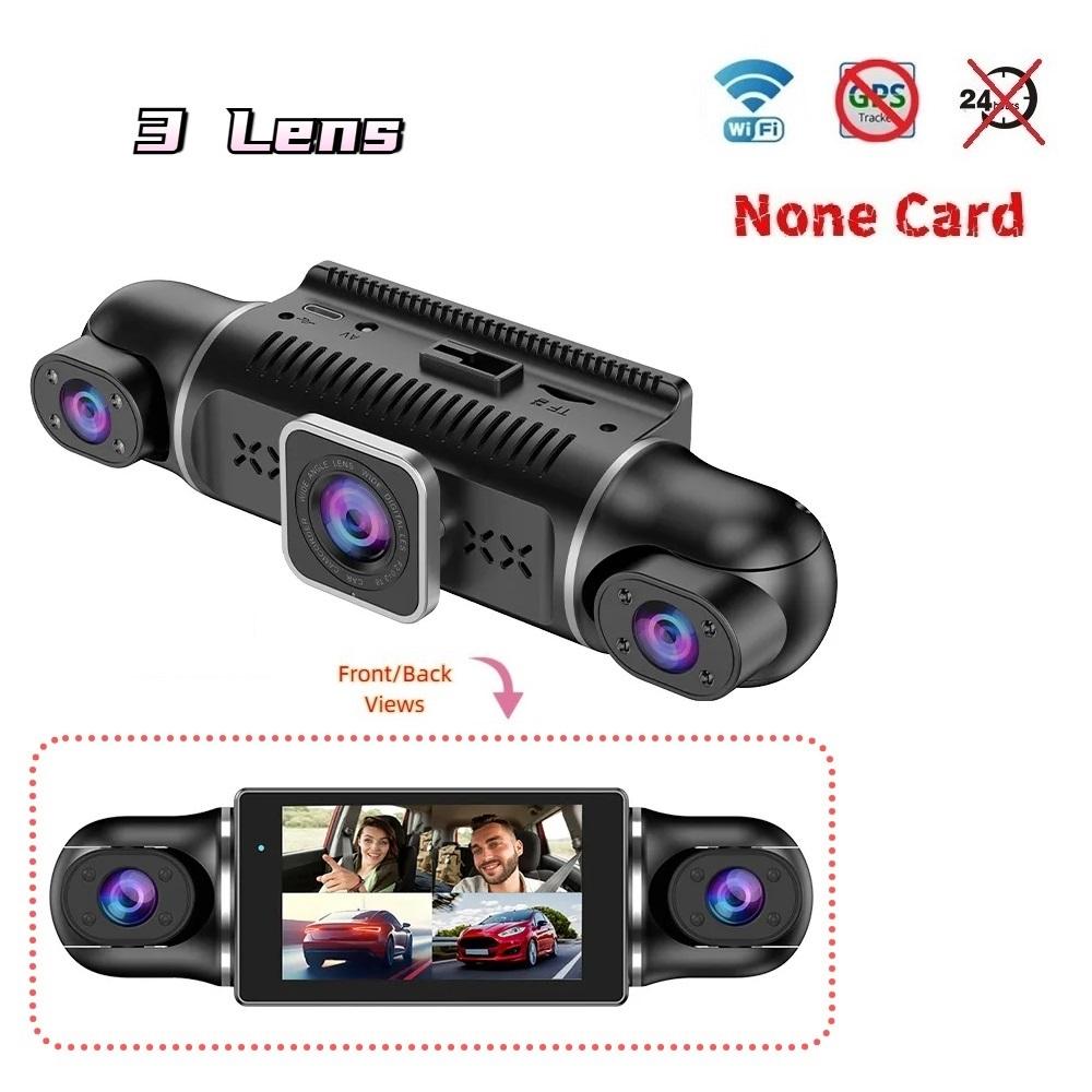 Four Lens Driving Recorder, 4 Recording 4 Screen Display, 1080P Night Vision, GPS, Loop Recording, WiFi Connection Camera