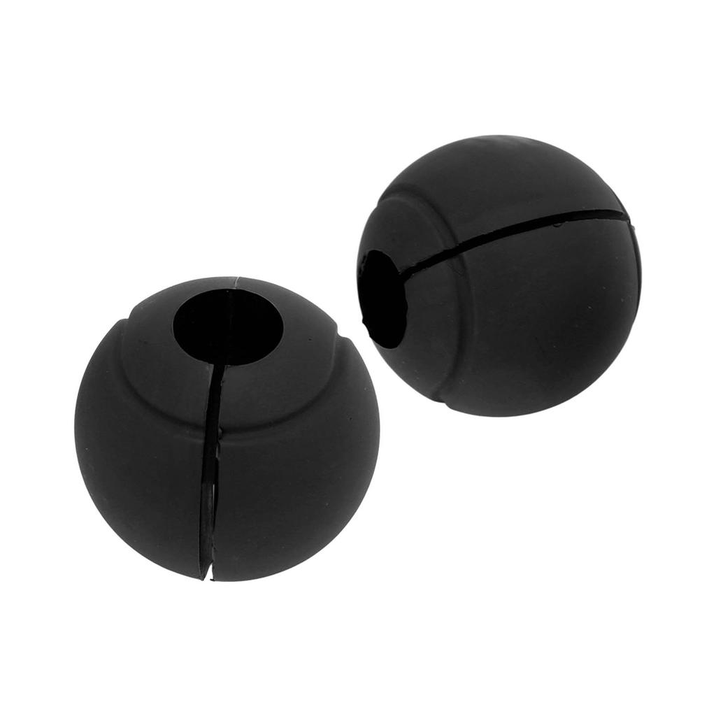 1 Pair of Barbell Dumbbell Curved Bar Grip Round Spherical Silicone Non Slip Thickened Grip for Massive Arm and Muscle Building