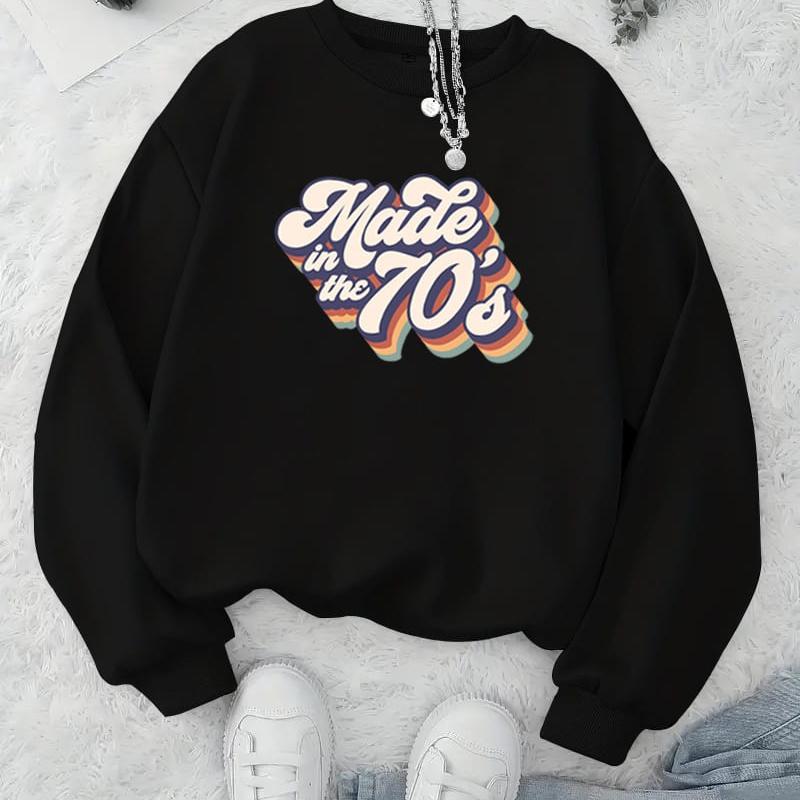 

Oversized Printed Women s Crew Neck Hoodie, Soft Fabric, Lazy Weekends XXL чёрный