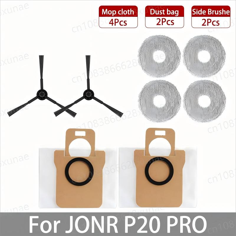 For JONR P20 PRO / T5 Pro Robot Vacuum Cleaner Accessories Main Side Brush Hepa Filter Mop Cloth Dust Bag Replacement