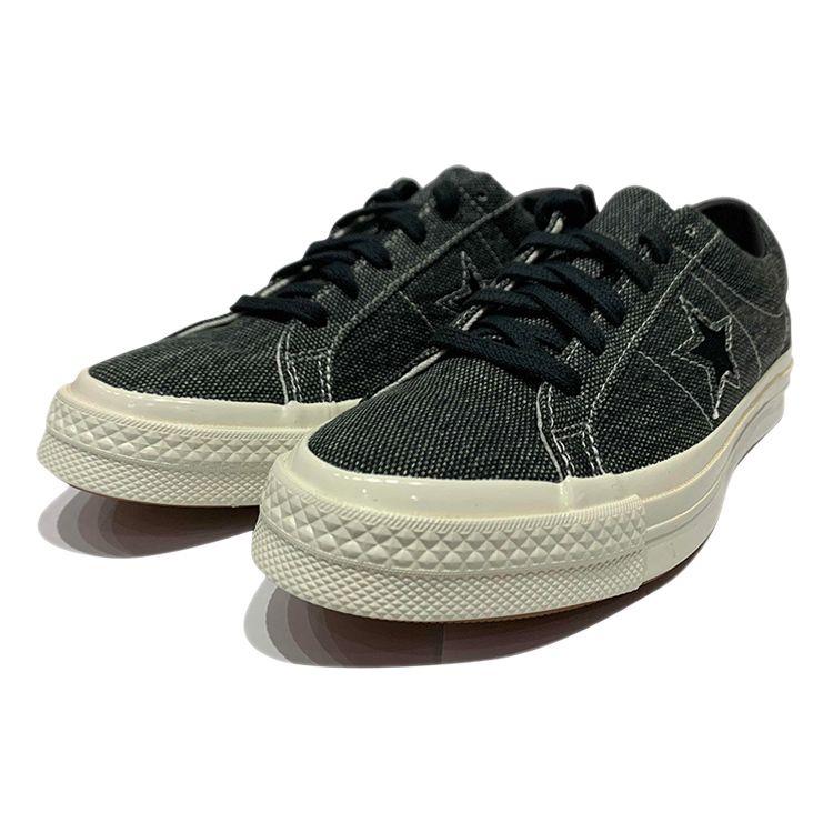 Converse One Star Series Retro Comfortable Low Top Canvas Shoes Unisex Sneakers Black 167835C