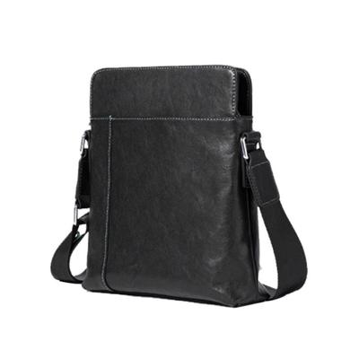 Korean Crossbody Bag Genuine Leather Casual Crossbody Bag for Men Cowhide Business Casual Shoulder Bag with Top Layer