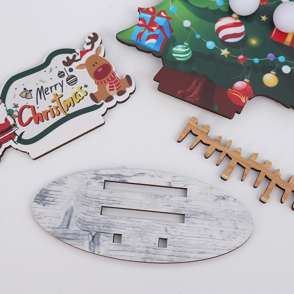 Desktop Size Christmas Lights Luminous LED Christmas Tree DIY Gift Xmas Ornaments Room Decor