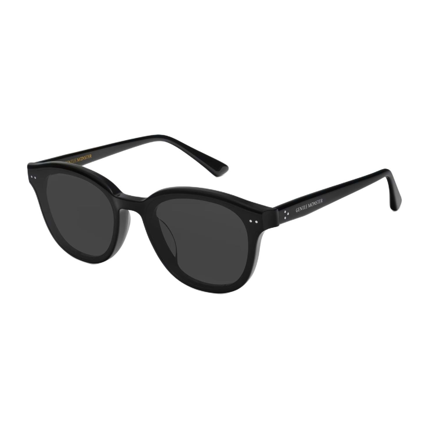 

Gentle Monster Logo Detail Frame Irregular Sunglasses Unisex sunglasses Black GM-JADE01 Basic Packaging-Eyeglass Case+Box,63,Black