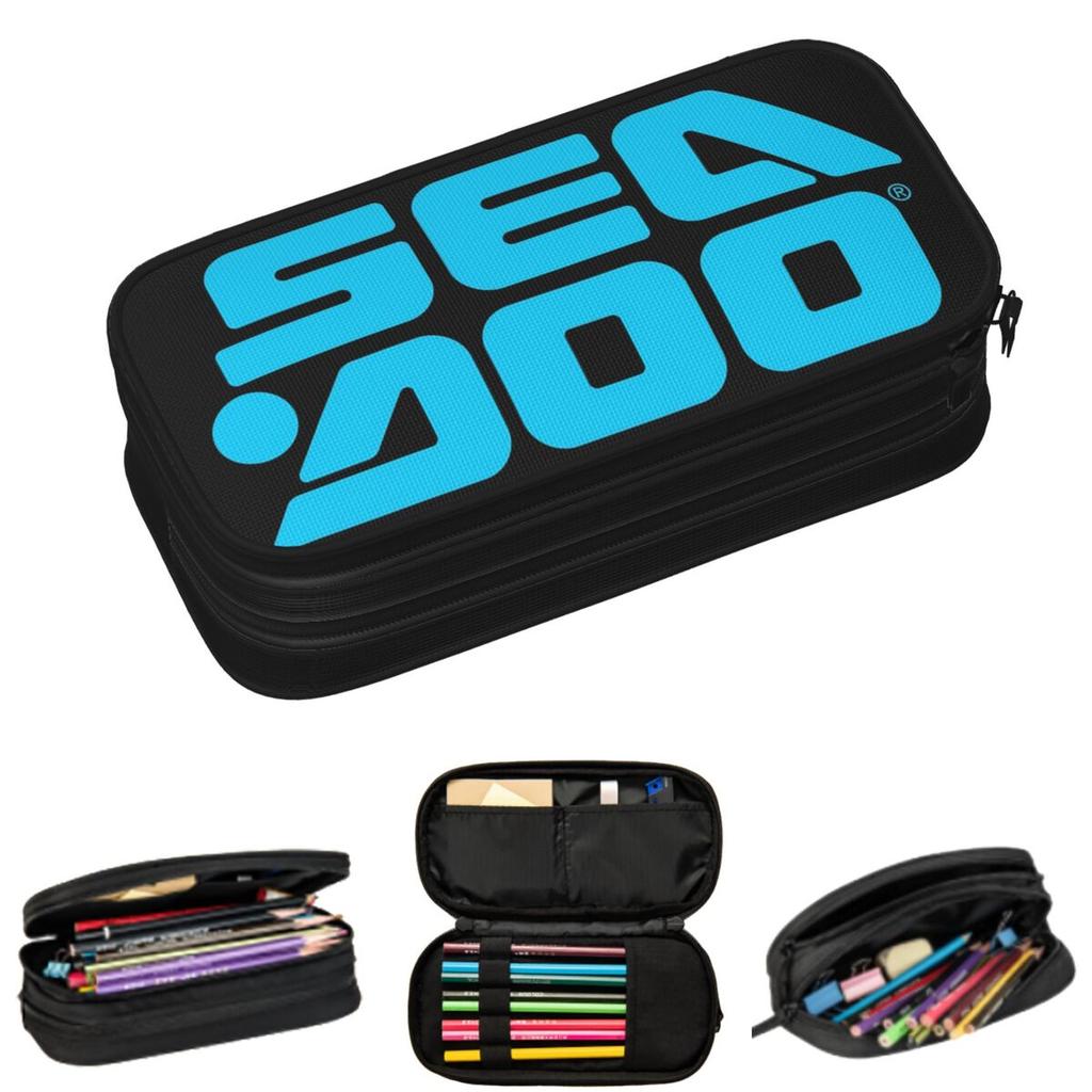 Sea Doo Team Rxt Brt Marine Pencil Cases for Students Gifts Pen Box Pencil Bag Large Storage Pencil Pouch