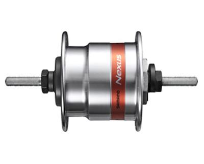 SHIMANO Náboj Dynamo JC palcový Strieborný 28H Matica J2 ADH2N40JCFS DH-2N40 (kompatibilný s 20-24) 6V-2.4W OLD93mm