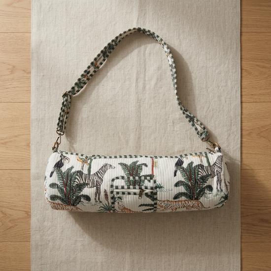 Yoga Bag Usalover925 Animal Print Quilted Cotton Yoga 45