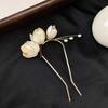 1PC Handmade Flower Hairpin, U-shaped Hairstyle Accessories, Hairpin Headdress, Hairpin Antique Style, Suitable for Bun Extension and Production