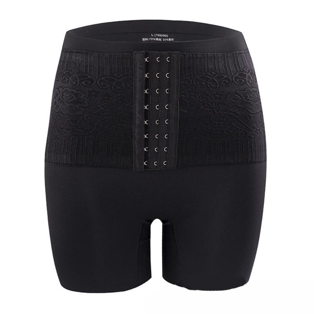 

Брюки для подтяжки бедер и коррекции фигуры, утягивающие живот, женское нижнее белье, эластичные послеродовые поддерживающие трусики, дышащие L чёрный