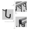 Kitchen Double-row Storage  Hook Hanging Cup Holder Punch-free Kitchen Bathroom Accessories