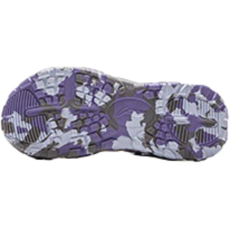 Li Ning Kids Outdoor Comfortable Versatile Non-Slip Wear-Resistant Low-Top Sandals Kids sandals Purple YKEV016-8