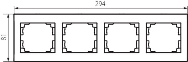 LOGI quadruple horizontal frame