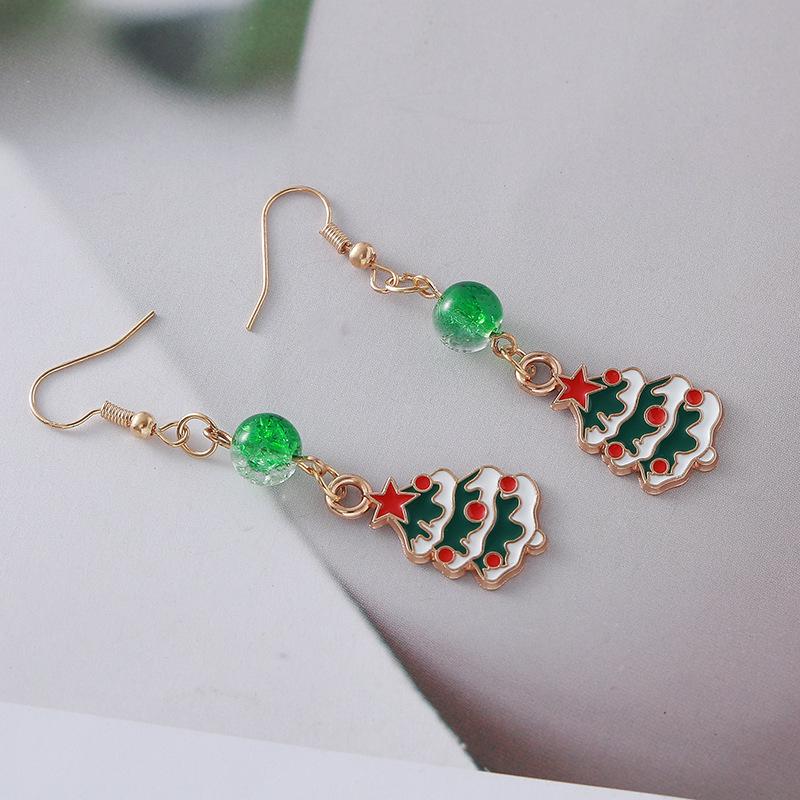 

Изысканные женские серьги из нержавеющей стали в виде рождественской елки: Высококачественные, универсальные украшения из сплава