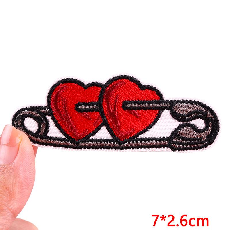 Jeans Backpack Embroidered Patch Cartoon/Letter Slogan Embroidery Patches Iron On Patches For Clothing Thermoadhesive Patches