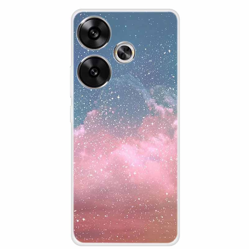 Marble Soft Phone Case For Poco F6 Transparent Case Silicone TPU Cover Funda Para Shield Clear Case for Xiaomi Poco F6 F 6 Pro