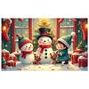 Snowman Display Stockings Winter Celebration Banner Christmas Banner Cartoon Snowman Holiday Backdrop For Photo Prop Xmas Event