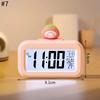 New LED Digital Clock Cute Kawaii Rome Decor Cartoon Pig Alarm Clock with Night Light Room Cute Watch Bedroom Bedside Ornaments