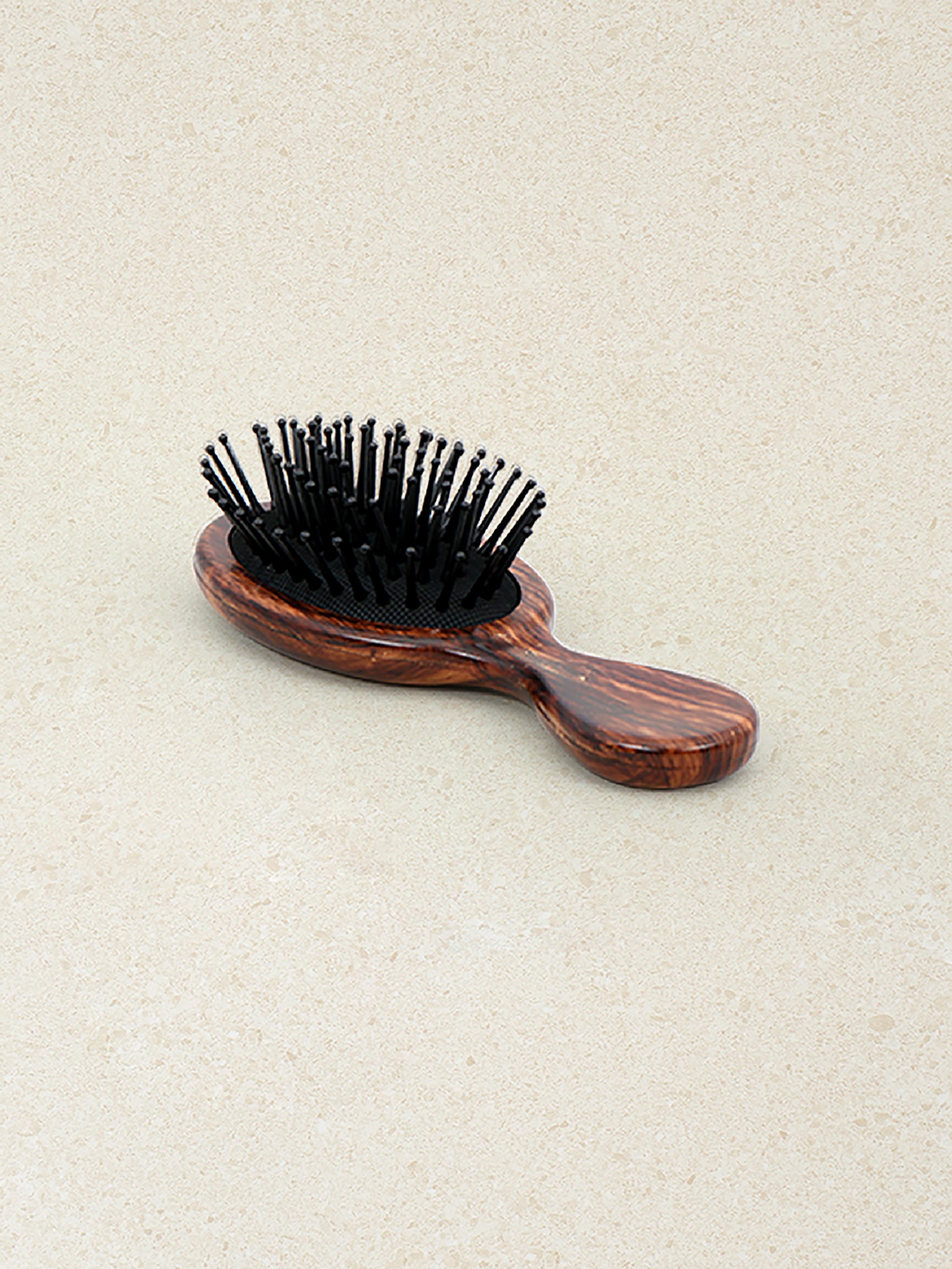 Mini Wooden Cushion Hair Brush 1ea