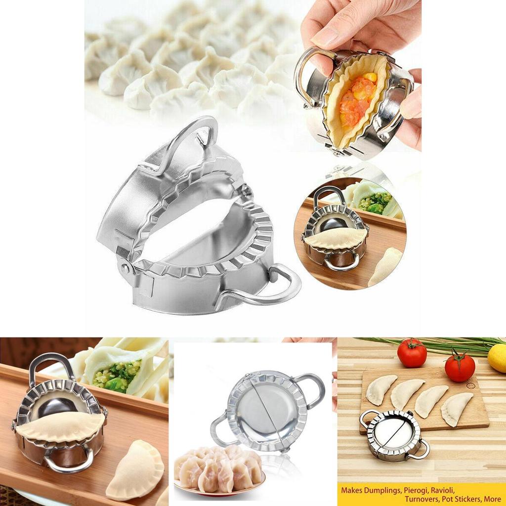 Convenient Home Dumpling Tool 304 Stainless Steel Dumpling Press Mold In Silver