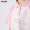 M.Latin Girls' Contrast Sequin Polo T-shirt