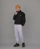 Seinteukeulu Bold Ankle Band Cargo Jogger Pants Bac-328 Light Purple