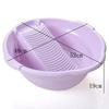 Thickened Plastic Washbasin with Washboard for Laundry and Baby Clothes