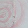 LOASI lovely rose. long heart chain necklace