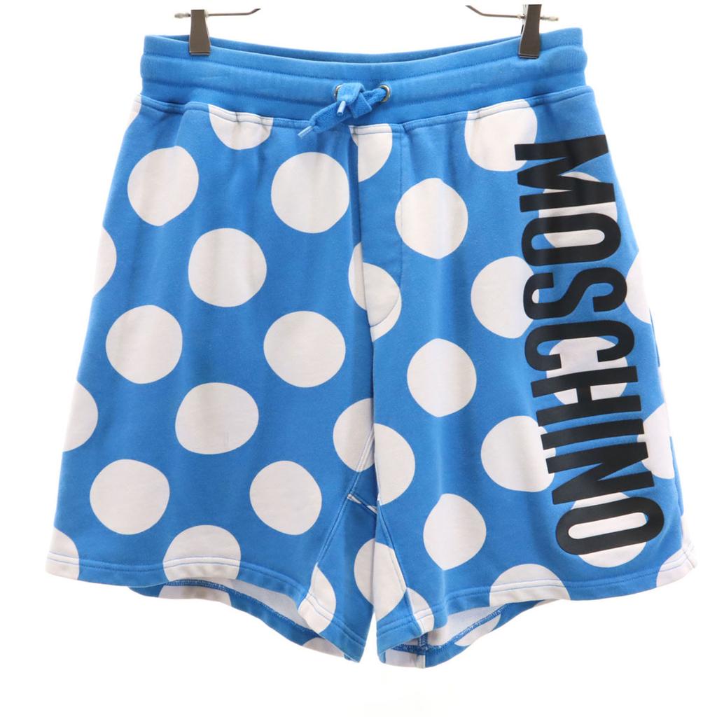 MOSCHINO Made in Portugal Dot Pattern sweat Shorts 48 Polka dot Women Used