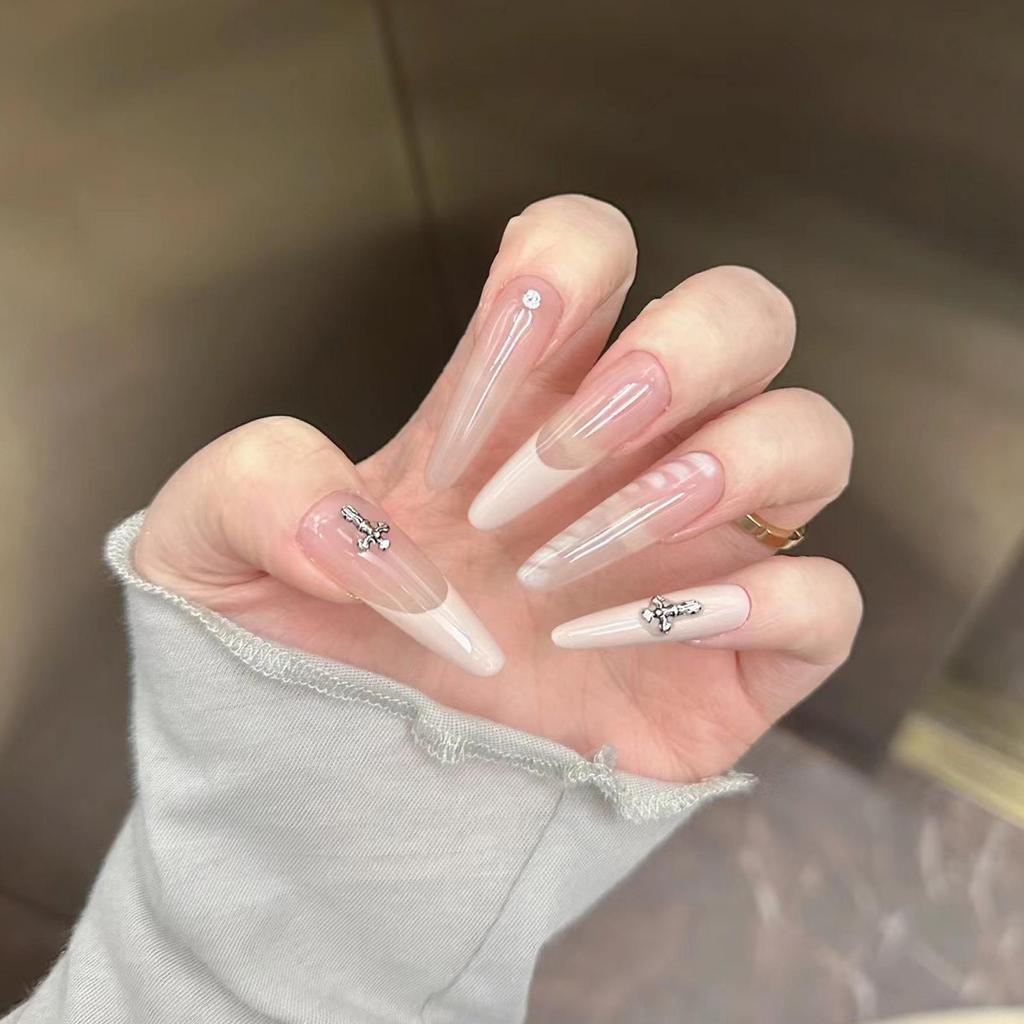 Verlaufende Bernstein-Goldfolie Abnehmbare Nagelsticker - Herbst/Winter-Kollektion