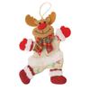 4Pcs Christmas Tree Decorations Cotton Cloth Cute Doll Pendant Xmas Hanging Ornaments Reindeer Snowman Father Christmas Bear